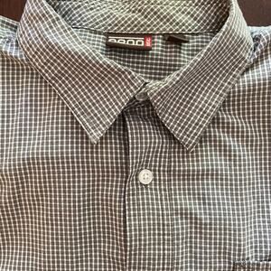 3800 East Button-up Mens Casual Shirt Large Front Pocket Casual Travel